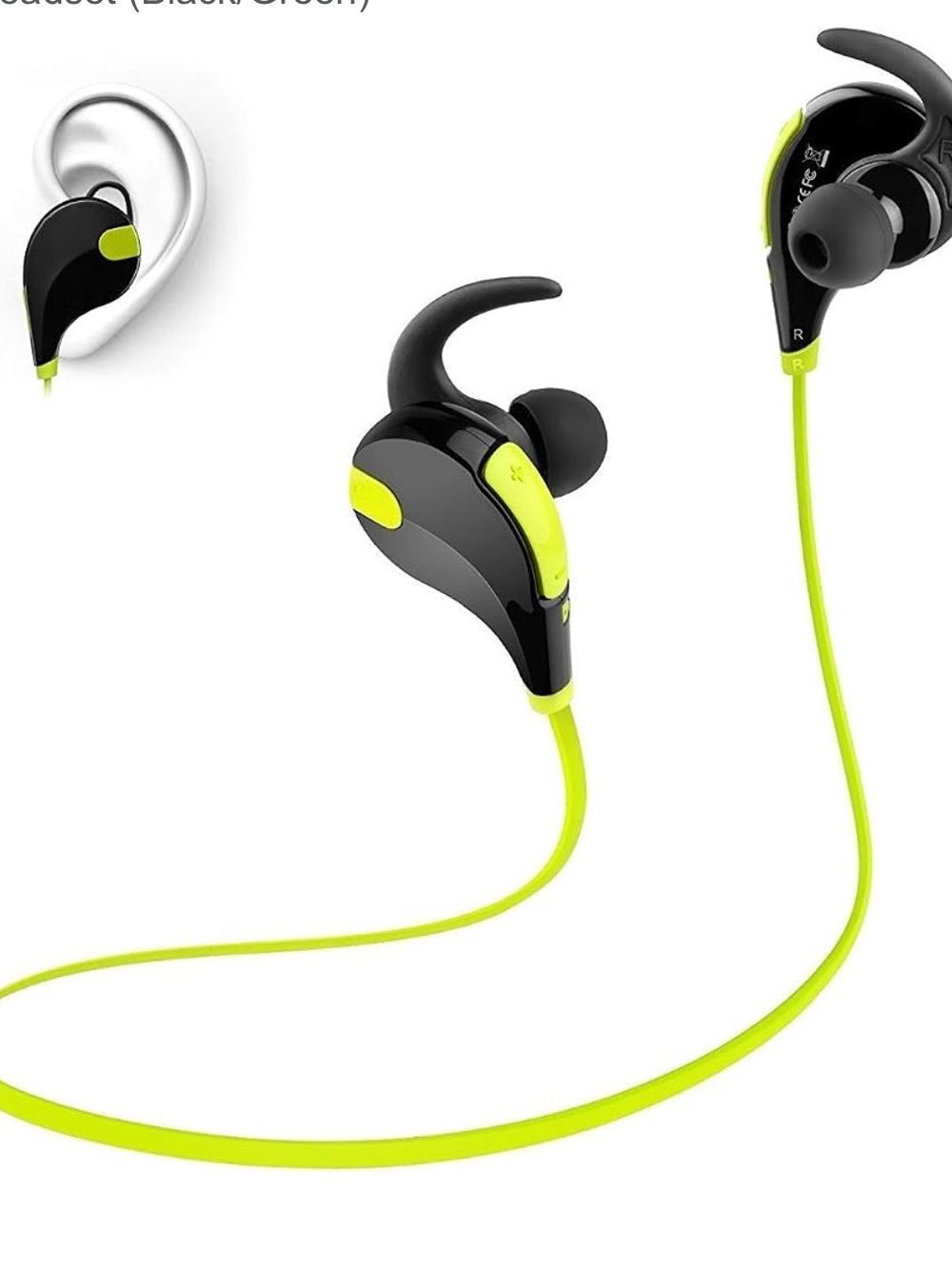 SoundPEATS Neon Yellow Wireless Sports Earbuds